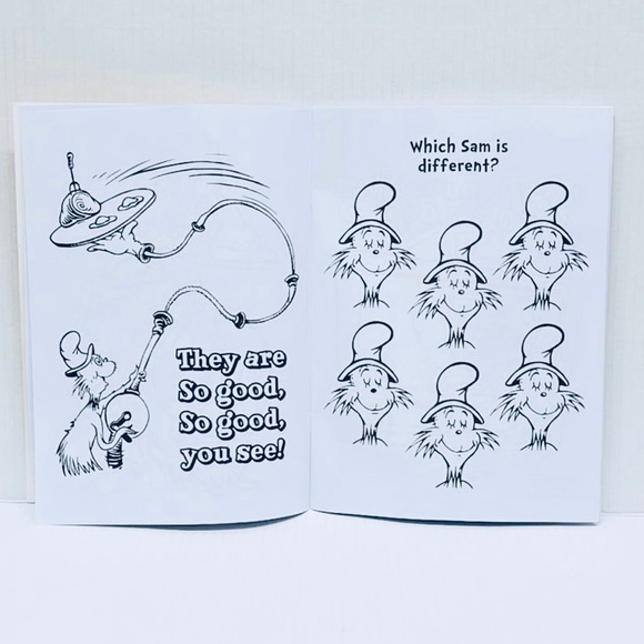 Dr. Seuss Green Eggs and Ham coloring & activity Book with crayons - Picture 6 of 10